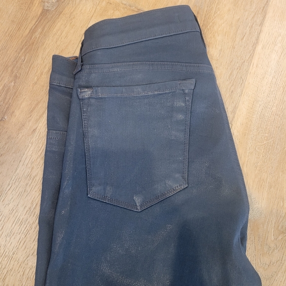 J Brand Women's Coated Super Skinny Low-Rise Black Legging Jeans, 901T289, - Picture 4 of 8